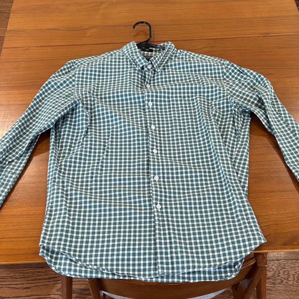 J. Crew Teal Plaid Casual Shirt